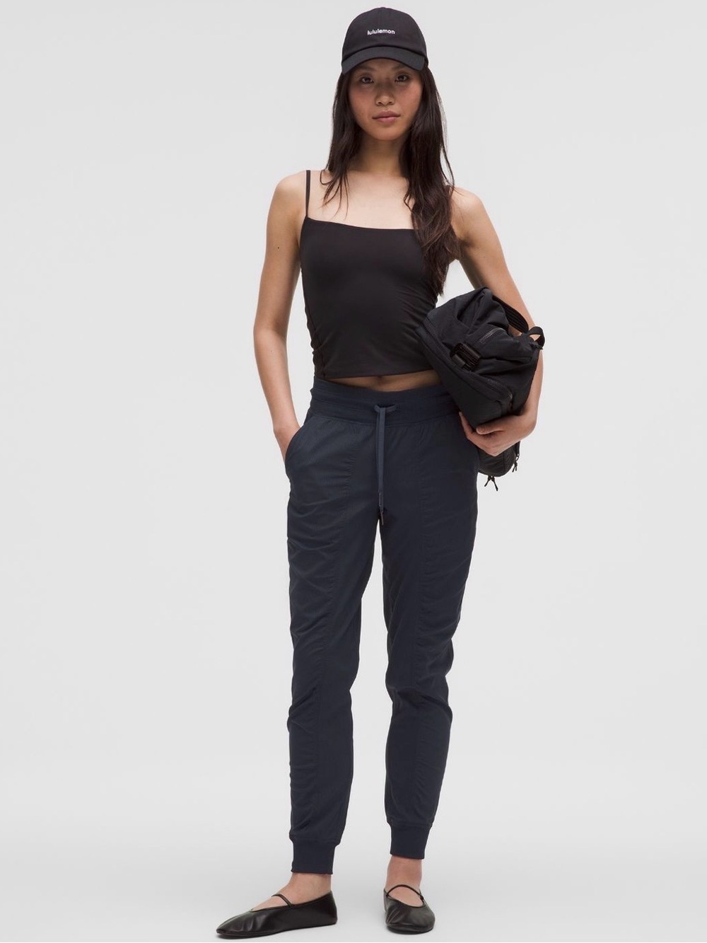 lululemon dance studio joggers in navy blue size 14 dance activewear athletic